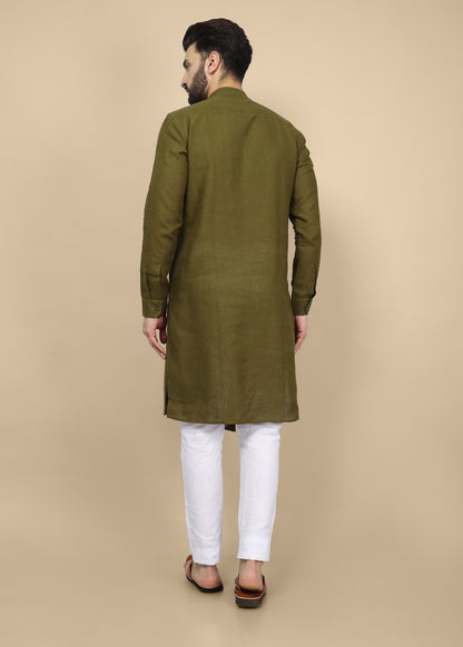 Designer Green Kurta