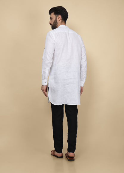 White Linen Kurta