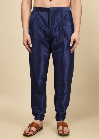 Blue Silk Pyjama Pant