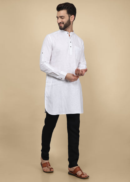 White Linen Kurta