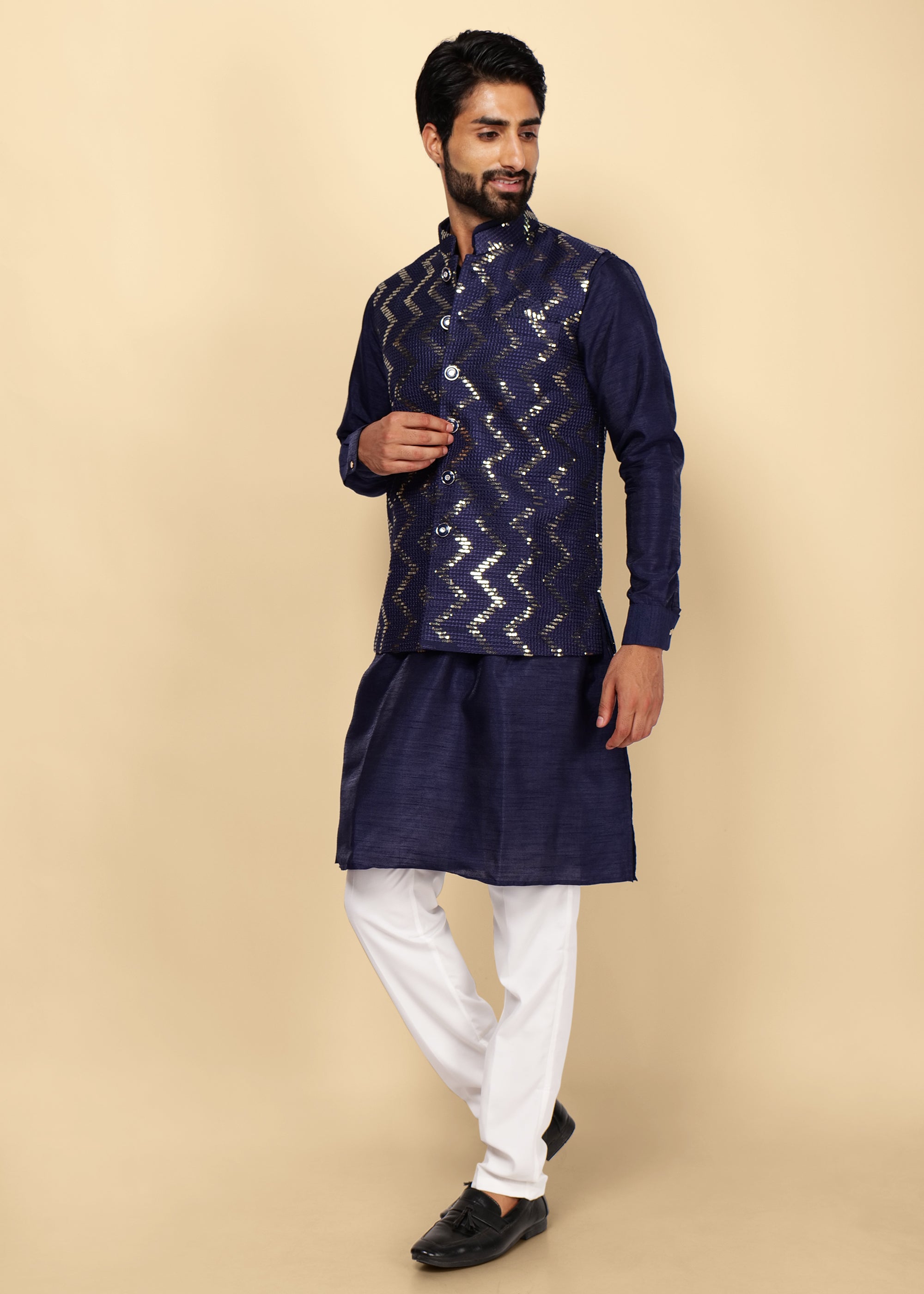 Shop Designer Nehru Jacket Bundi Sets for Boys | Ethnic Wear for Boys –  Tiber Taber Kids