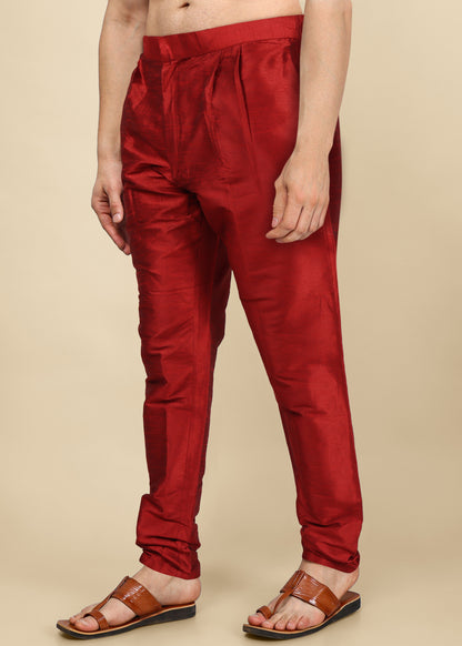 Maroon Silk Pyjama Pant