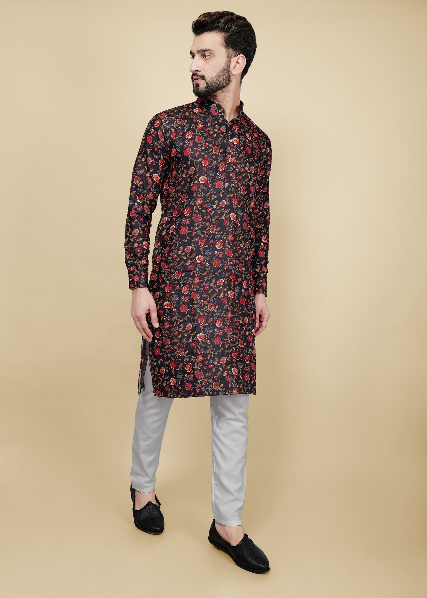 Printed Cotton Kurta Set