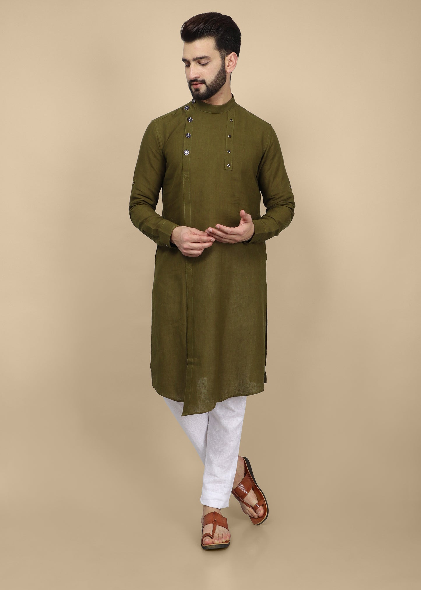 Designer Green Kurta