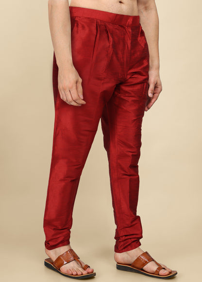 Maroon Silk Pyjama Pant
