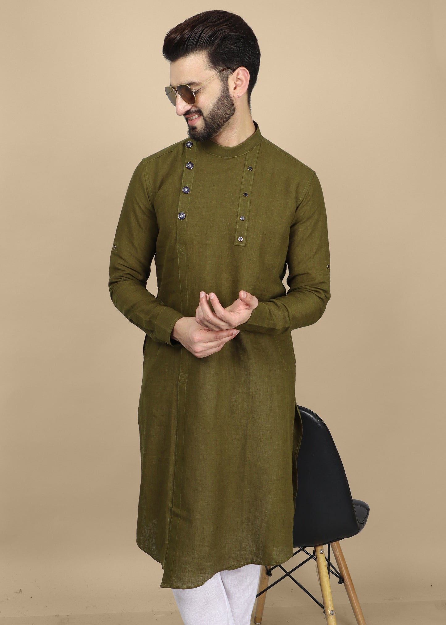 Designer Green Kurta