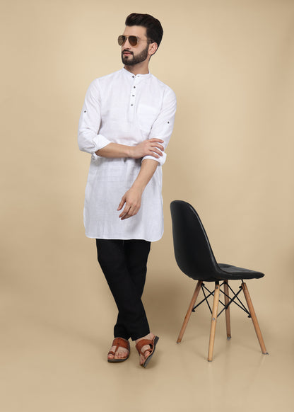 White Linen Kurta