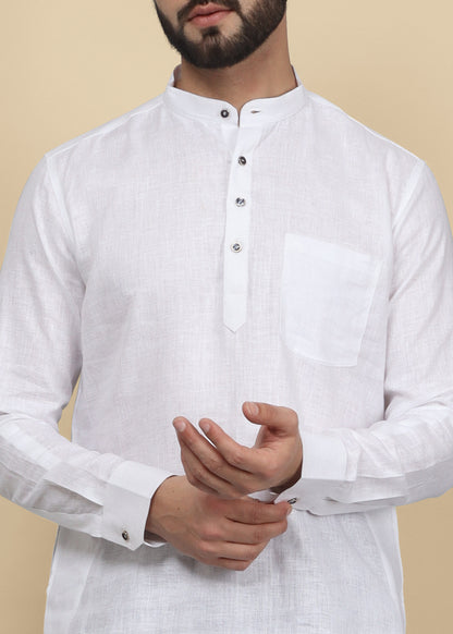 White Linen Kurta